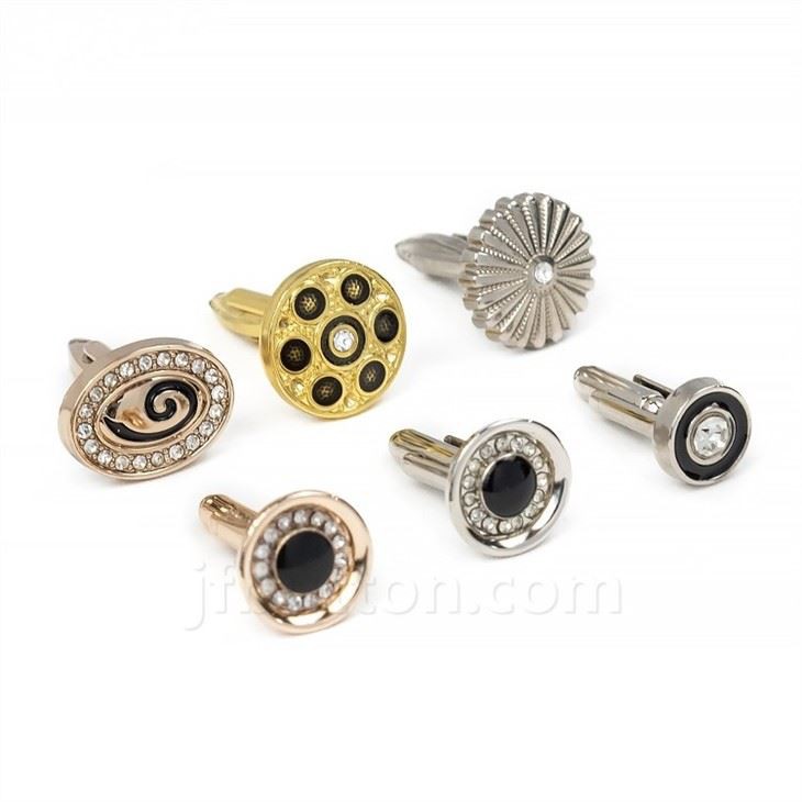 White Gold Cufflinks With Diamonds