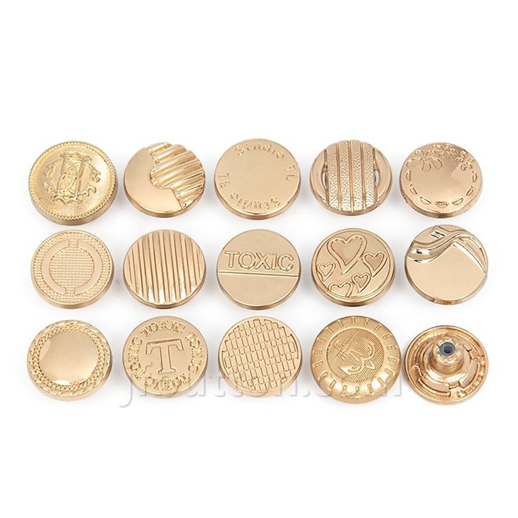 Metal Denim Jacket Buttons