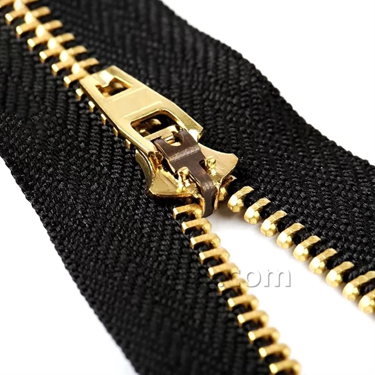 Black And Gold Zipper