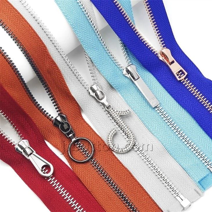 Colored Metal Zippers