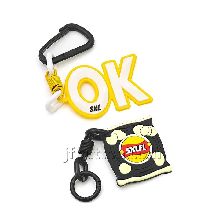 Custom 3D Silicone Keychains factory