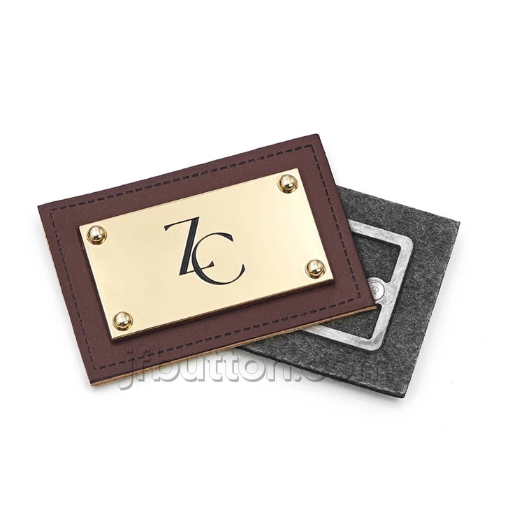 Custom Leather Patch For Beanie factory