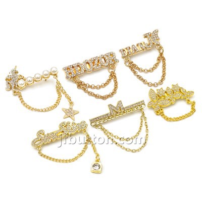 Zlatni hidžab broš za žene