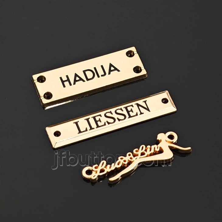 Custom Stamped Metal Tags For Bag factory