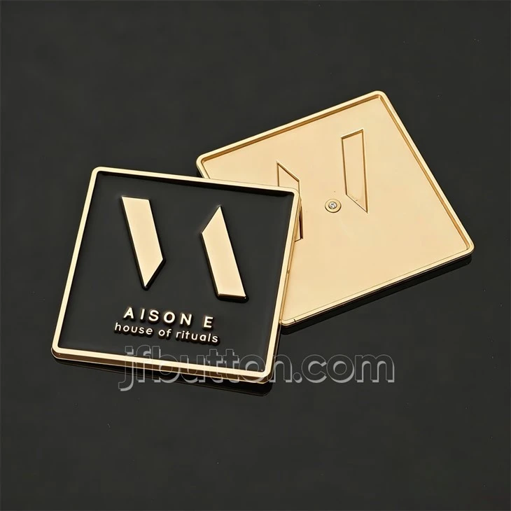 Rivet Fixed Metal Labels For Bag high quality