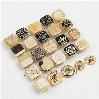 African Thobe Gold Snap Buttons