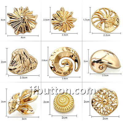 Novi dolazak: okeanska-metalna dugmad za modne odjevne predmete